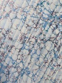 Image 5 of PRINTED Marbled Paper - 'Moire Lace'