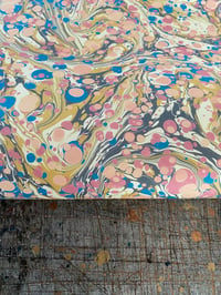 Image 2 of PRINTED Marbled Paper - 'Summer Orchard'