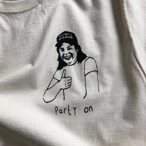 Party T-shirt in Raw Cotton
