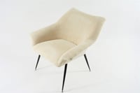 Image 3 of Fauteuils Coquilles Carrée ivoires