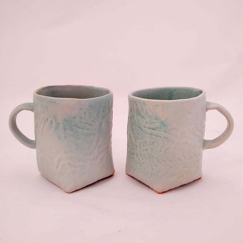 Image of Pale Turquoise Wood Fired Cups