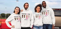 Image 3 of "Together We Fight" Breast Cancer Awareness Hoodie