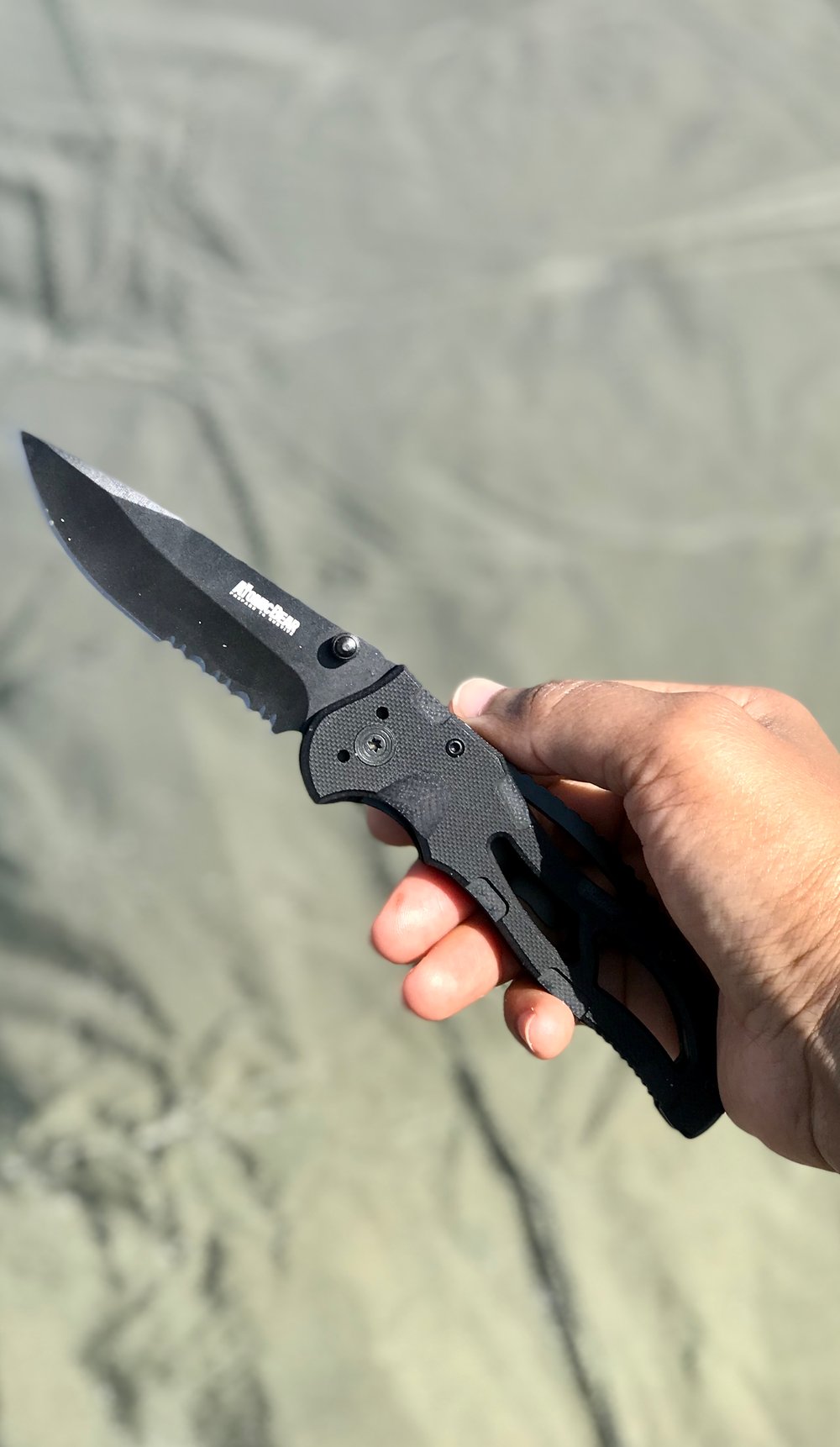 Image of Semi-Serrated Folding Knife
