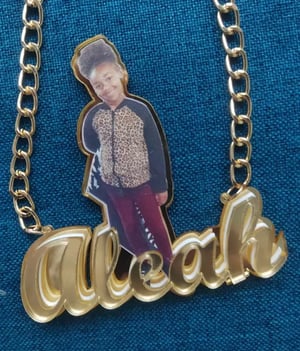 Nameplate Necklace w/ Photo