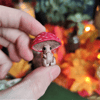 Grumpy Mushroom Pin / Magnet