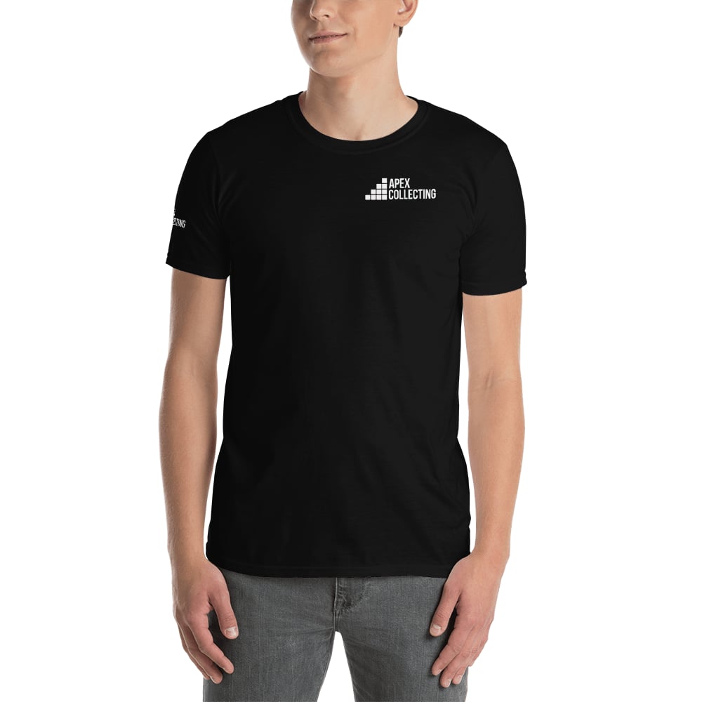 Image of Men's Apex Collecting Logo Cotton T-Shirt Black