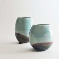 Image 3 of aqua vase