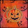 Pumpkin Spliff wall/window cling 