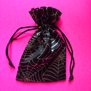 Image of Satin Spider Web Gift Bag 