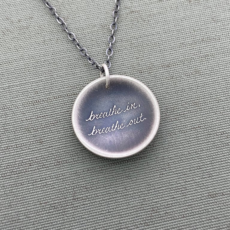 Breathe In, Breathe Out Necklace