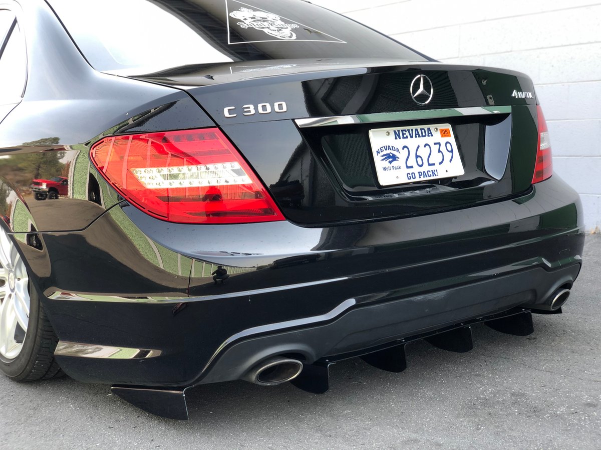 Mercedes w204 rear diffuser discount