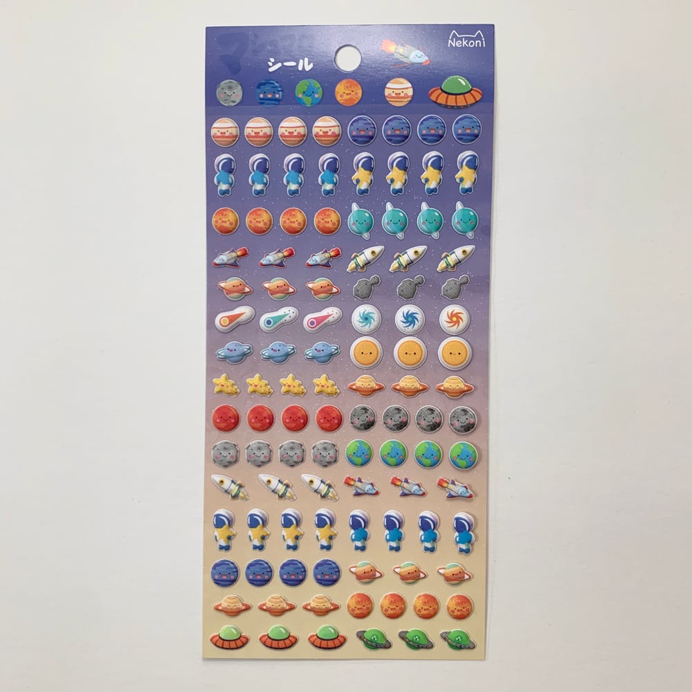 Image of Mini Space Puffy Stickers