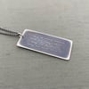 Sterling Silver Strong Women Quote Necklace