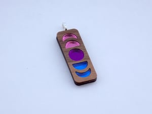 Bisexual Pride Moon Phase Necklace