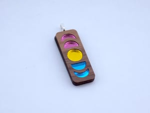 Pansexual Pride Moon Phase Necklace