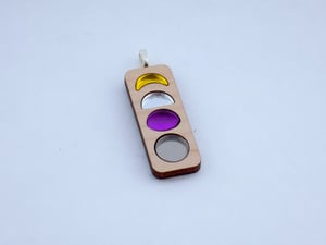 Nonbinary Pride Moon Phase Necklace