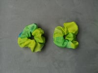 Image 1 of  Green Banks of Daffodils scrunchie 3