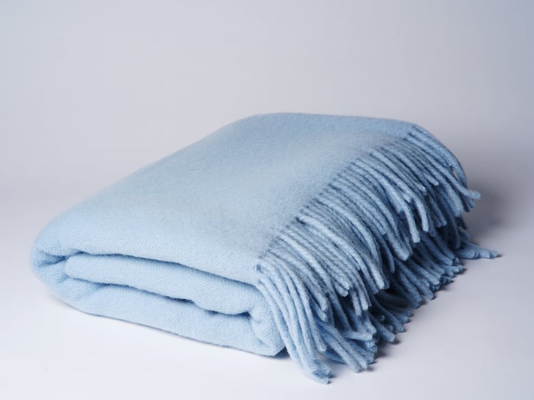 Image of Wolldecke hellblau