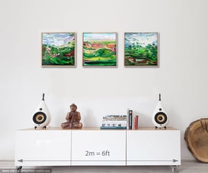 Image of Country no.29 - 30x30cm FRAMED