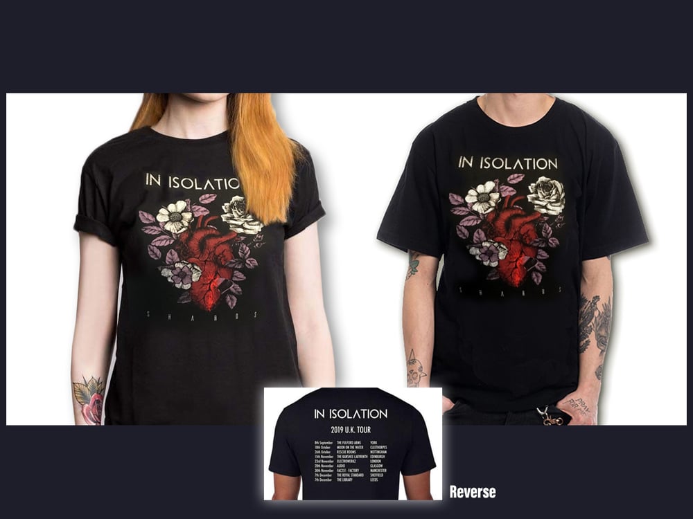 Image of IN ISOLATION Official 'Shards' 2019 tour T-shirt