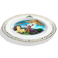 Image 2 of Screaming - Vintage French Porcelain Plate - Collage - #0734
