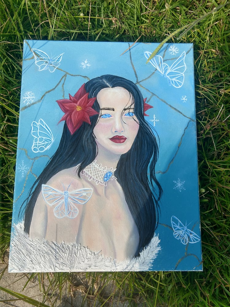 Image of December oil painting