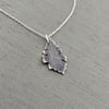 Small Bur Oak Leaf Necklace