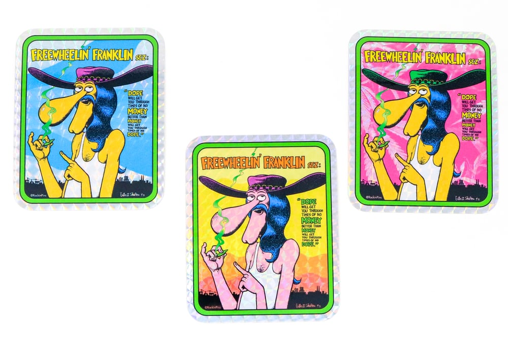 The Fabulous Furry Freak Brothers - Freewheelin Franklin Dope Tie Dye