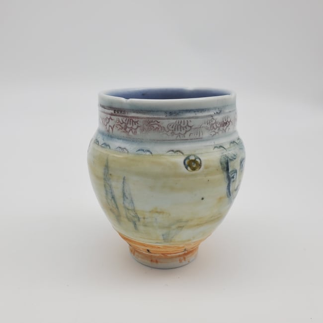 Umbria Portrait Porcelain Vase