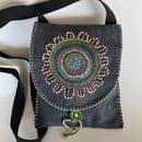 Image 1 of Embroidered wool blend felt bag