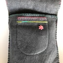 Image 3 of Embroidered wool blend felt bag