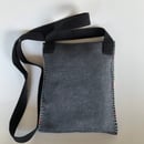 Image 5 of Embroidered wool blend felt bag