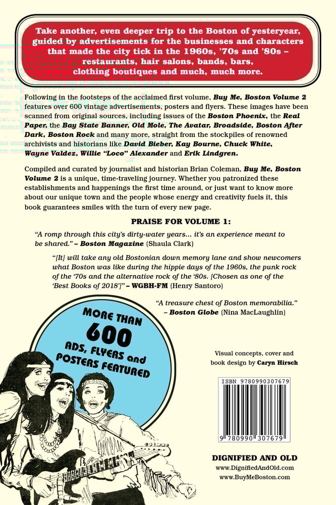 Image of "Buy Me, Boston Volume 2: More Local Ads & Flyers, 1960s - 1980s"