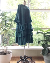 Image 1 of Oversized Linen Tiered Dress