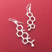 Image 1 of estrogen progesterone earrings