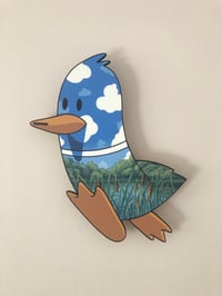Image 1 of Hand-painted Drake Wood Cut-Out