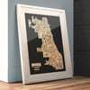 Chicago Neighborhoods Poster