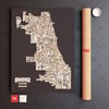 Chicago Neighborhoods Poster