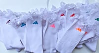 What the ruffle Adidas lace  socks