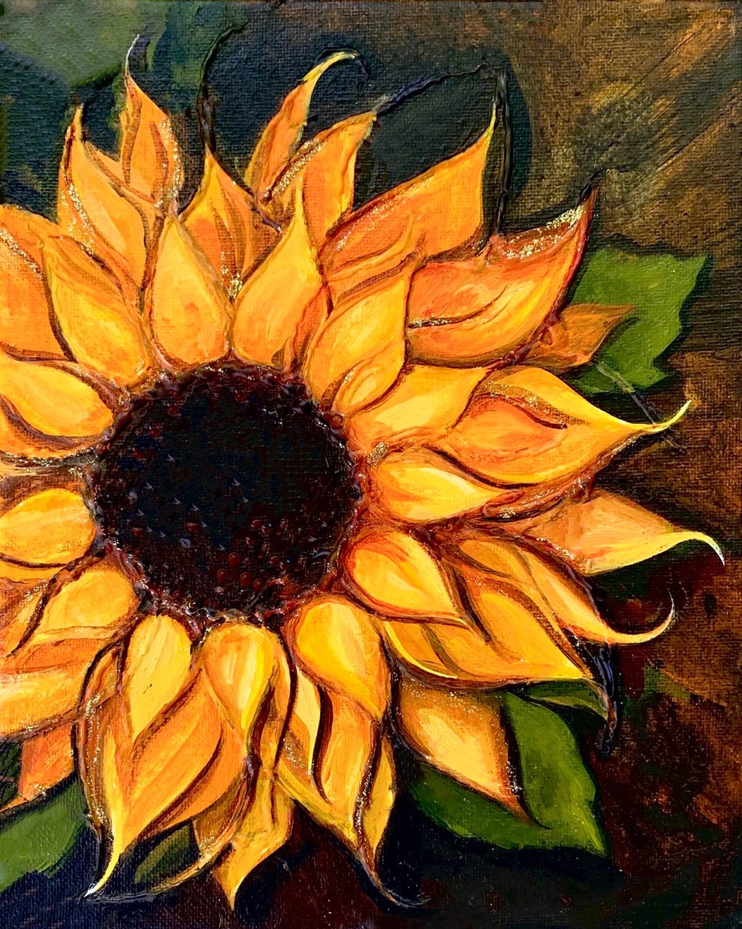 Shimmer Sunflower Paint & Sip | Michelle Nicole Art