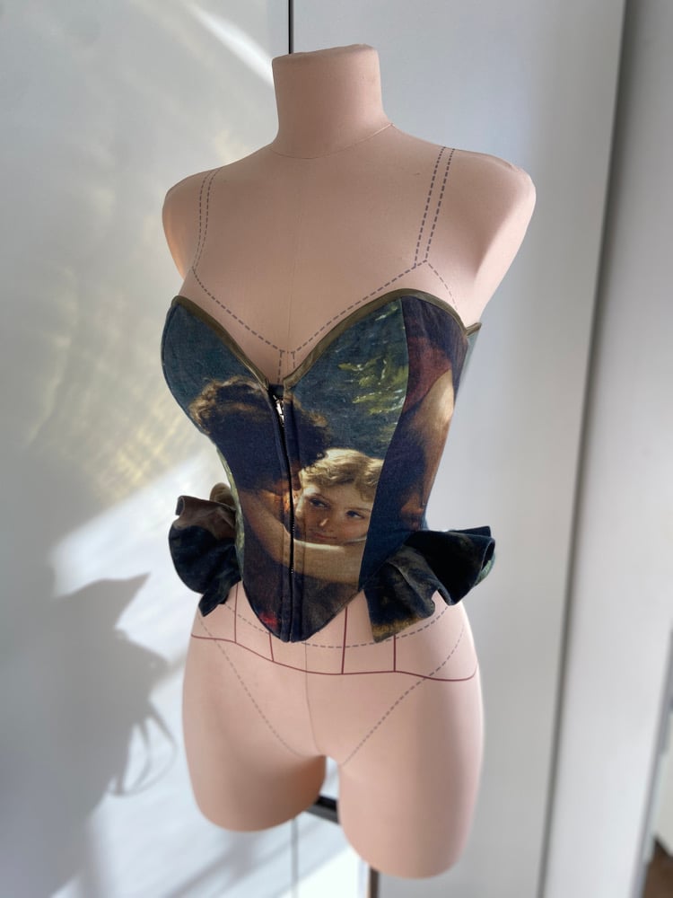 Image of Romantic Denim Corset