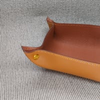 Image 1 of VALET TRAY - Tan & Cuoio