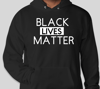 BLACK LIVES MATTER BLACK HOODIE