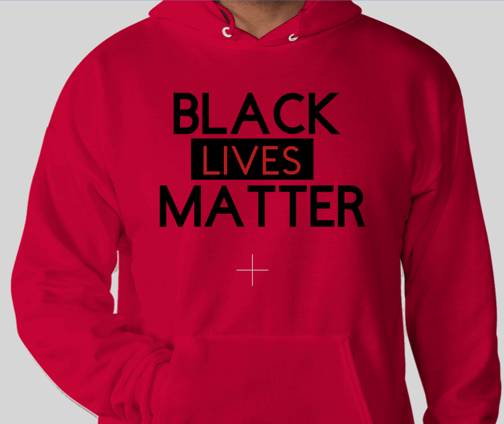BLACK LIVES MATTER RED HOODIE