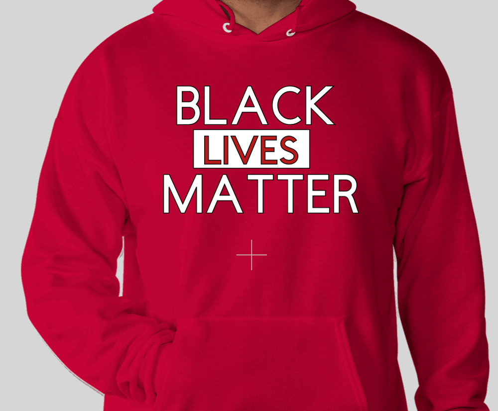 BLACK LIVES MATTER RED HOODIE