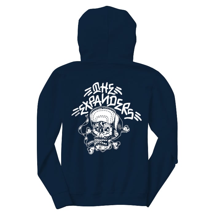 The Expanders Skull Hoodie in Blue
