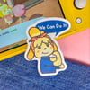 Isabelle "We Can Do It!" Sticker