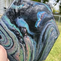 Image 3 of “Coruscating Dark” Fluid Painting