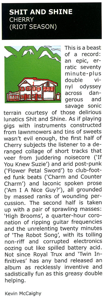 SHIT AND SHINE 'Cherry' Vinyl 2xLP