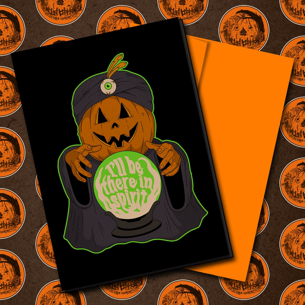 Image of Signed Halloween Greeting Card